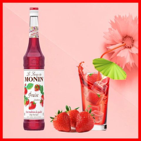 Siro dâu Monin Strawberry Syrup 700ml