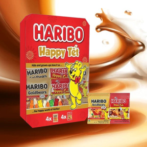 Kẹo Dẻo Haribo Happy Tết hộp giấy 96g F202778 