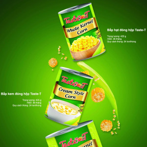 Bắp Hạt Đóng Hộp Taste-T 420g