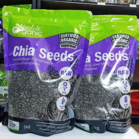Hạt Chia Hữu Cơ Organic Chia Seeds 1KG