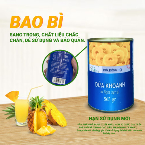 Dứa khoanh An Lạc Thành 565g