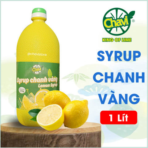 Sirô chanh vàng Chavi Syrup 1 lít