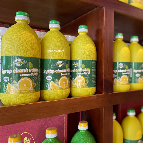 Sirô chanh vàng Chavi Syrup 1 lít