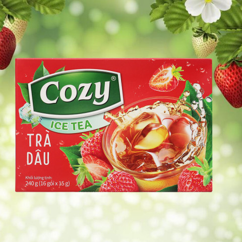 Trà dâu Cozy Ice Tea 240g (16 gói x 15g)