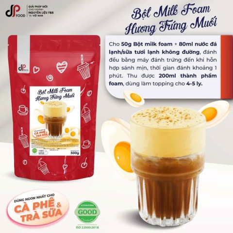 Bột Milk Foam Trứng Muối DPFood 500g