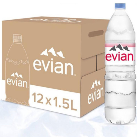 Nước khoáng thiên nhiên không ga Evian 1.5 lít B132875
