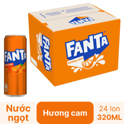 Nước ngọt Fanta 320ml thùng 24lon