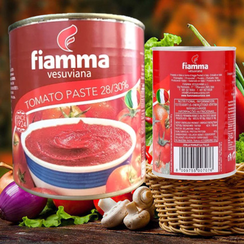 Cà Chua Xay Nhuyễn Fiamma 400gr x 24 lon