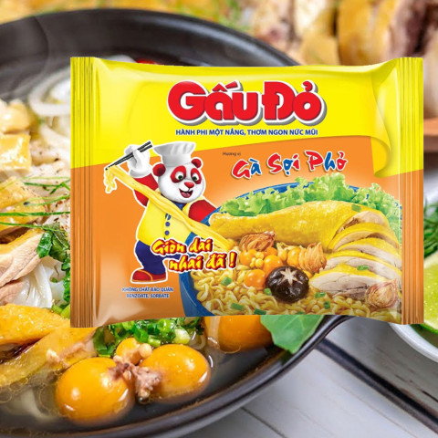 Mì gà sợi phở Gấu Đỏ 63g x 30