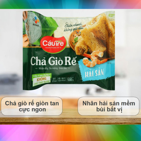 Chả giò rế Cầu Tre hải sản CJ 500g