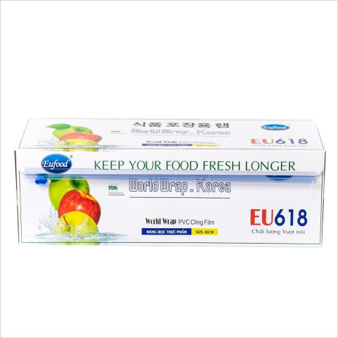 Màng bọc thực phẩm 618 có hộp 45cm x 500m