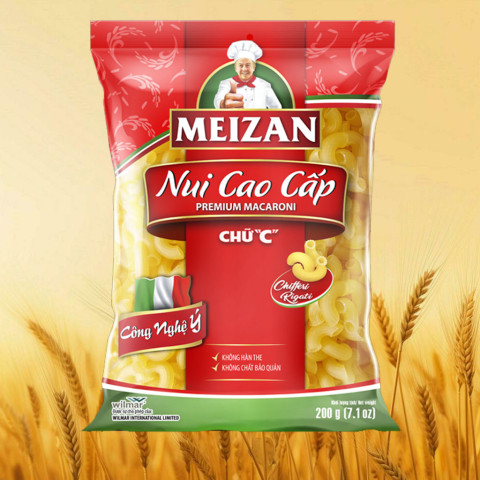 Nui cao cấp chữ C Meizan 200g