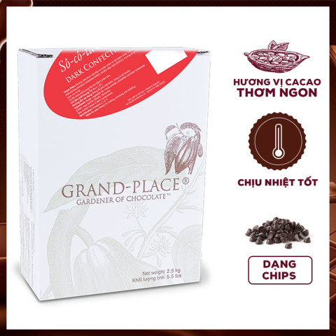 Sô-cô-la Grand-Place Chips Đen Puratos 2.5kg