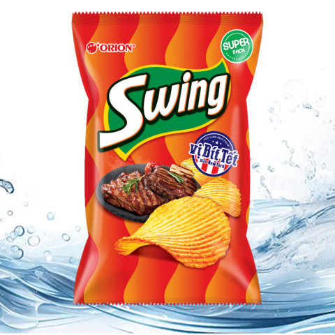 Snack khoai tây vị bít tết New York Swing 32g