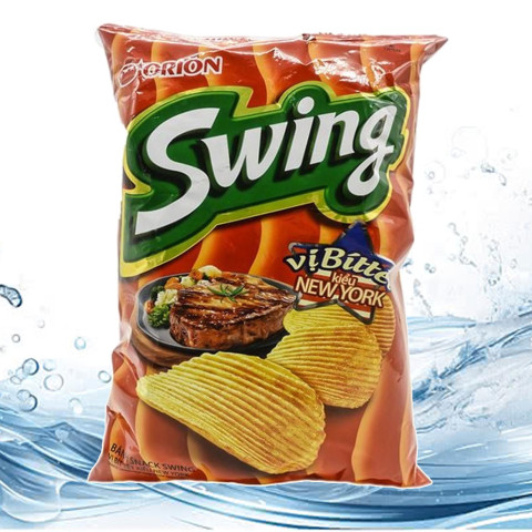 Snack khoai tây vị bít tết New York Swing 32g