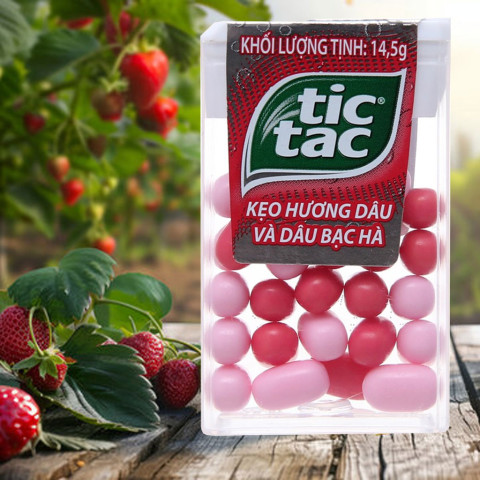 Kẹo hương dâu & bạc hà Tic Tac 14.5gr