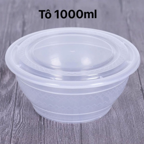 Tô nhựa 2 lớp 1000ml (Khay TT 1901)