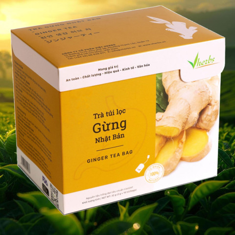 Trà Gừng Nhật Bản Túi Lọc Vherbs 32g
