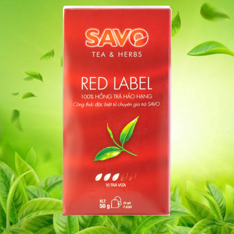 Hồng Trà Savo Red Label Pure Black Tea 50g