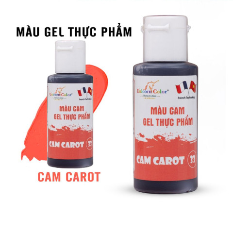Màu gel cam carot Unicorn 28gr