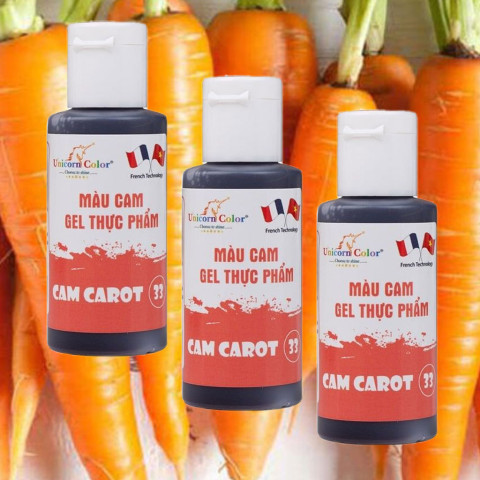 Màu gel cam carot Unicorn 28gr