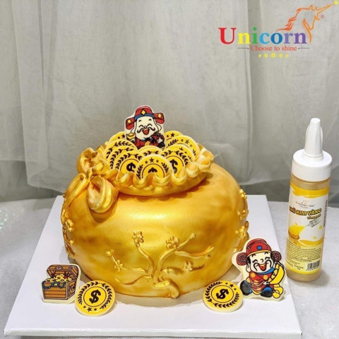 Màu nhũ kim vàng Unicorn 10gr