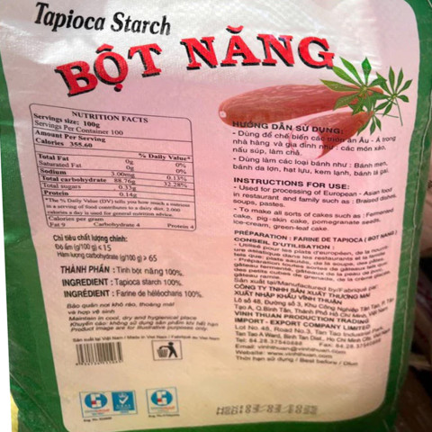 Bột năng Vĩnh Thuận 10kg