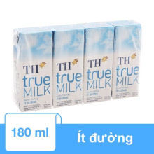 Sữa tươi tiệt trùng ít đường TH true MILK 180ml