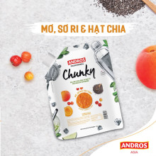 Mứt trái cây Andros Chunky Mơ, Sơ ri & Hạt chia 1kg