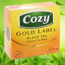 Trà đen Cozy Nhãn Vàng 200g (100 túi x 2g)