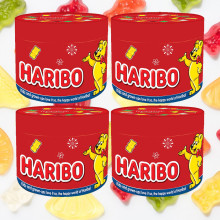 Kẹo dẻo Haribo collection hộp giấy tròn 192g F200069