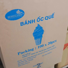 Bánh Ốc Quế Đế Dài Thùng 2000 Cái