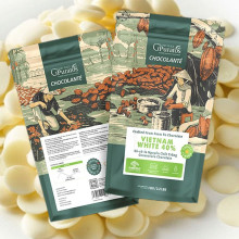 Sôcôla hạt nút trắng 40% Puratos White Chocolate 1kg