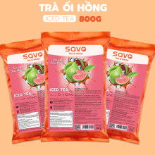 Trà Hòa Tan Ổi Hồng SAVO Iced Tea Túi 800g