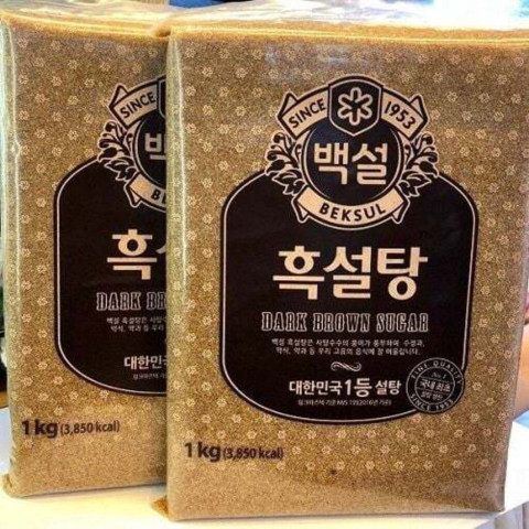 Đường nâu Hàn Quốc Beksul Dark Brown Sugar 1kg