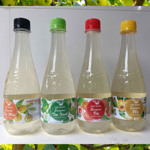 Giấm Mơ Kim Ngân chai 450 ml