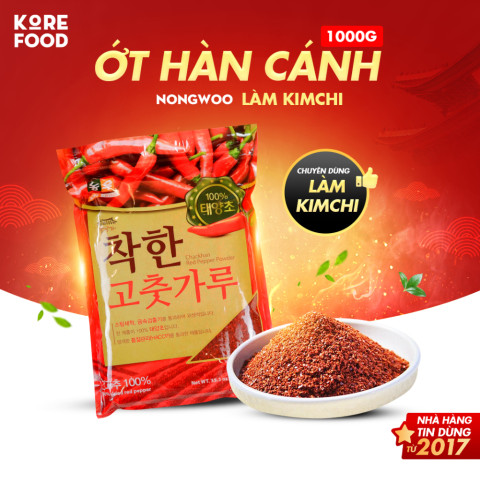 Ớt bột thô Hàn Quốc Nong Woo 1Kg