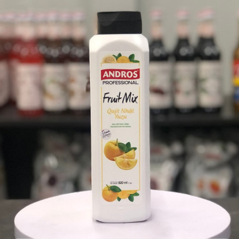 Sinh tố quýt Nhật Andros Fruit Mix Yuzu 820ml