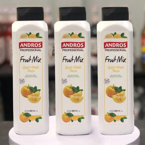Sinh tố quýt Nhật Andros Fruit Mix Yuzu 820ml