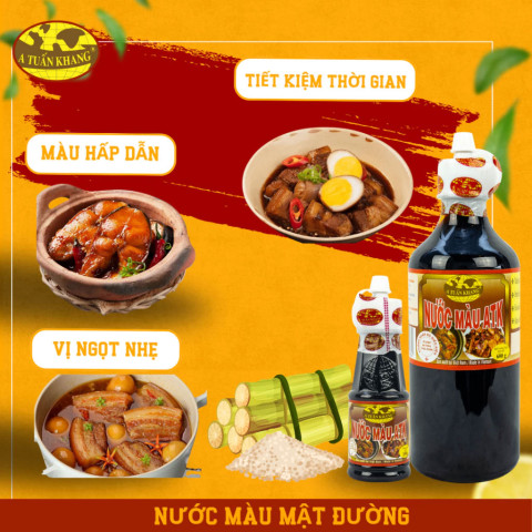 Nước Màu Mật Đường A Tuấn Khang 600g