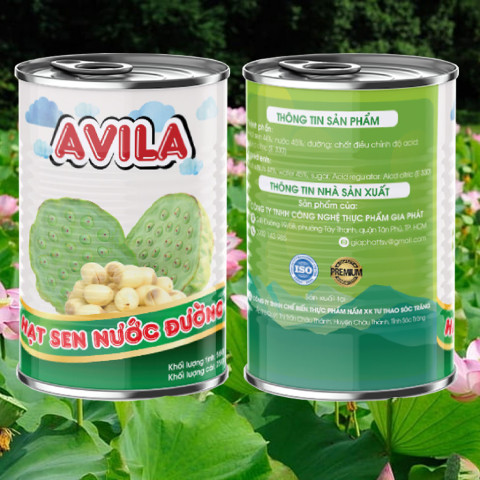 Hạt Sen Nước Đường Avila 560G