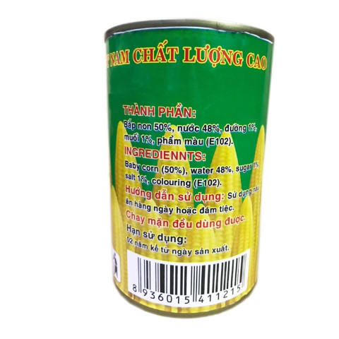 Bắp non Nguyên Thảo 425g