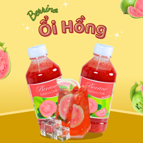 Sinh tố ổi hồng Berrino Red Guava Crush 1L