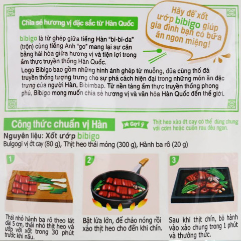 Sốt ướp thịt bulgogi Bibigo vị ớt cay 3kg