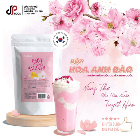 Bột latte hoa anh đào và xoài DP Food 500g