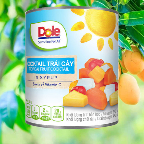 Cocktail trái cây nhiệt đới Dole Tropical Fruit 836gr