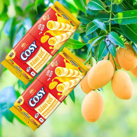 Bánh quế Cosy vị kem xoài xí muội 117,6 gr