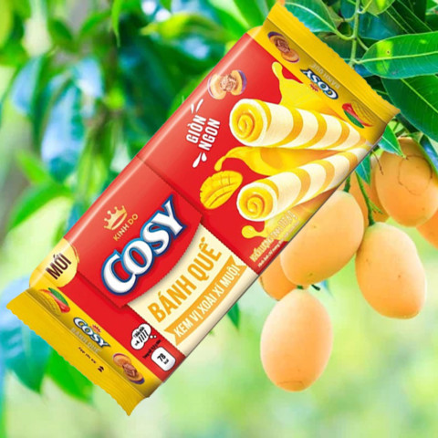 Bánh quế Cosy vị kem xoài xí muội 117,6 gr