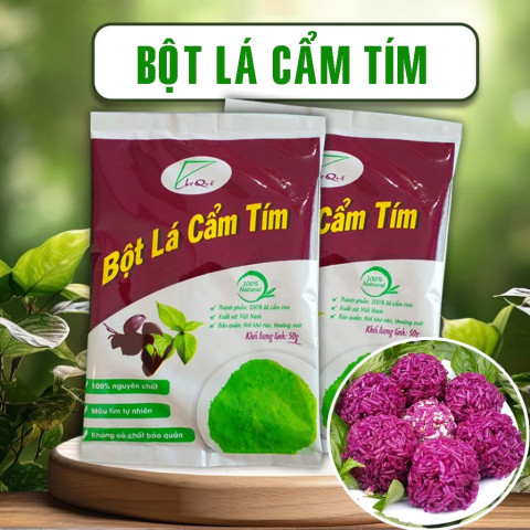 Bột lá cẩm tím Chợ Quê 50g