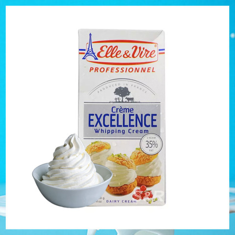 Kem sữa whipping cream Elle & Vire 1 lít
